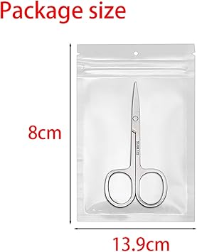 Generic 2 pcs Nail Cuticle Scissors Set Stainless Steel Curved Blade Scissors for Precise Manicure Pedicure Easy Grip Perfect for Eyebrow Toenail Skin Men Women Home or Professional Use  - Image 5