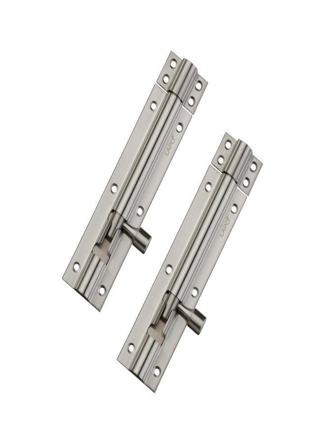 LAPO 6-Inch Tower Bolt for Kitchen, Bedroom, Bathroom & Windows, Durable Stainless Steel Chitakni with Screws (Matt Finish, Pack of 4) - Image 1