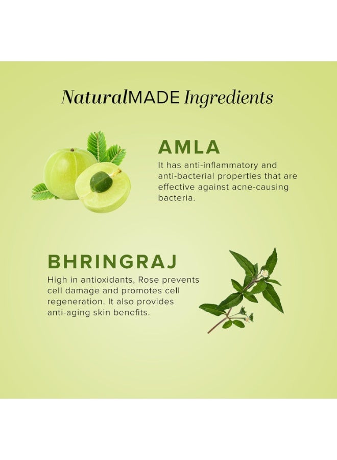 Khadi Natural Herbal Khadi Natural Amla & Bhringraj Hair Cleanser (Shampoo) | Made with Natural Ingredients | Anti Dandruff, Nourishing Formula | Suitable for All Hair Types | 210ml - Image 2