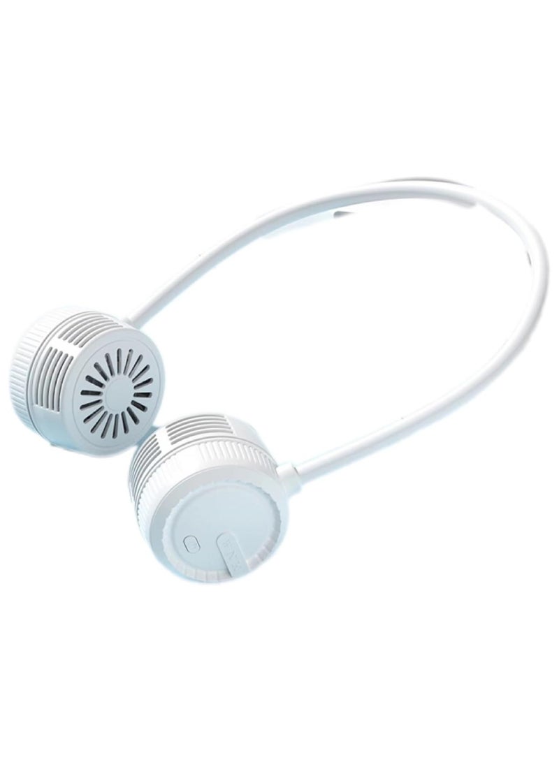 general Portable Neck Fan Handsfree USB Battery Powered Wearable Personal Foldable Fan Rechargeable 3 Speeds for Outdoor Work Sports Travel Essentials - Image 1