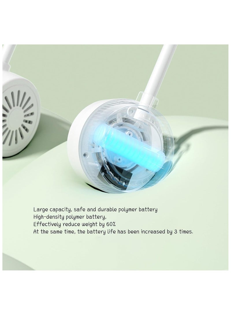 general Portable Neck Fan Handsfree USB Battery Powered Wearable Personal Foldable Fan Rechargeable 3 Speeds for Outdoor Work Sports Travel Essentials - Image 3