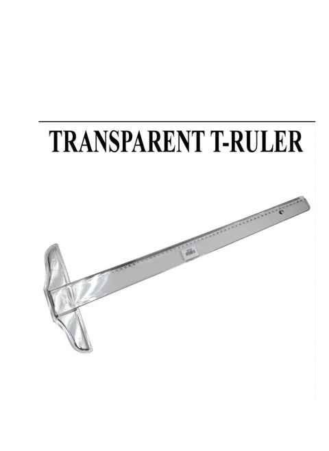 T-Square Plastic Transparent T-Ruler No 138 for Drafting and General Layout Work