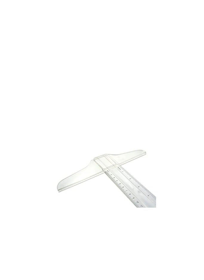 Terabyte T-Square Plastic Transparent T-Ruler No 138 for Drafting and General Layout Work  - Image 3