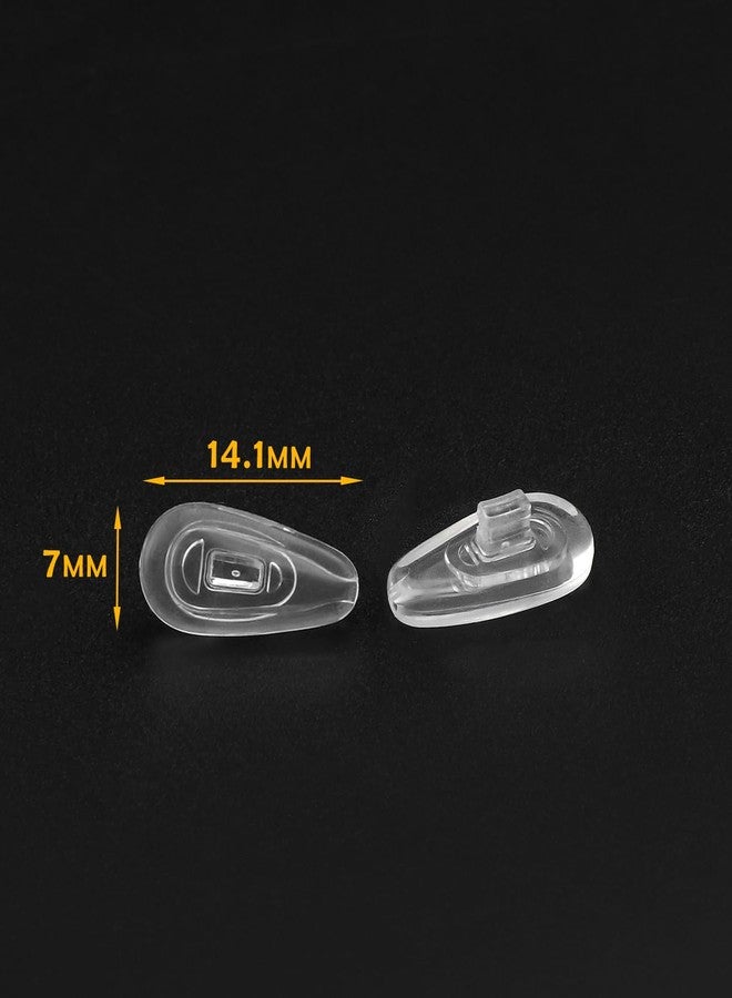 LenzProse 6 Pairs Nose Pads Replacement for Oakley Socket 5.0 OX3217/Socket 5.5 OX3218 140mm Eyeglasses Frame, Silicone Soft Clear Nose Pieces - Image 3
