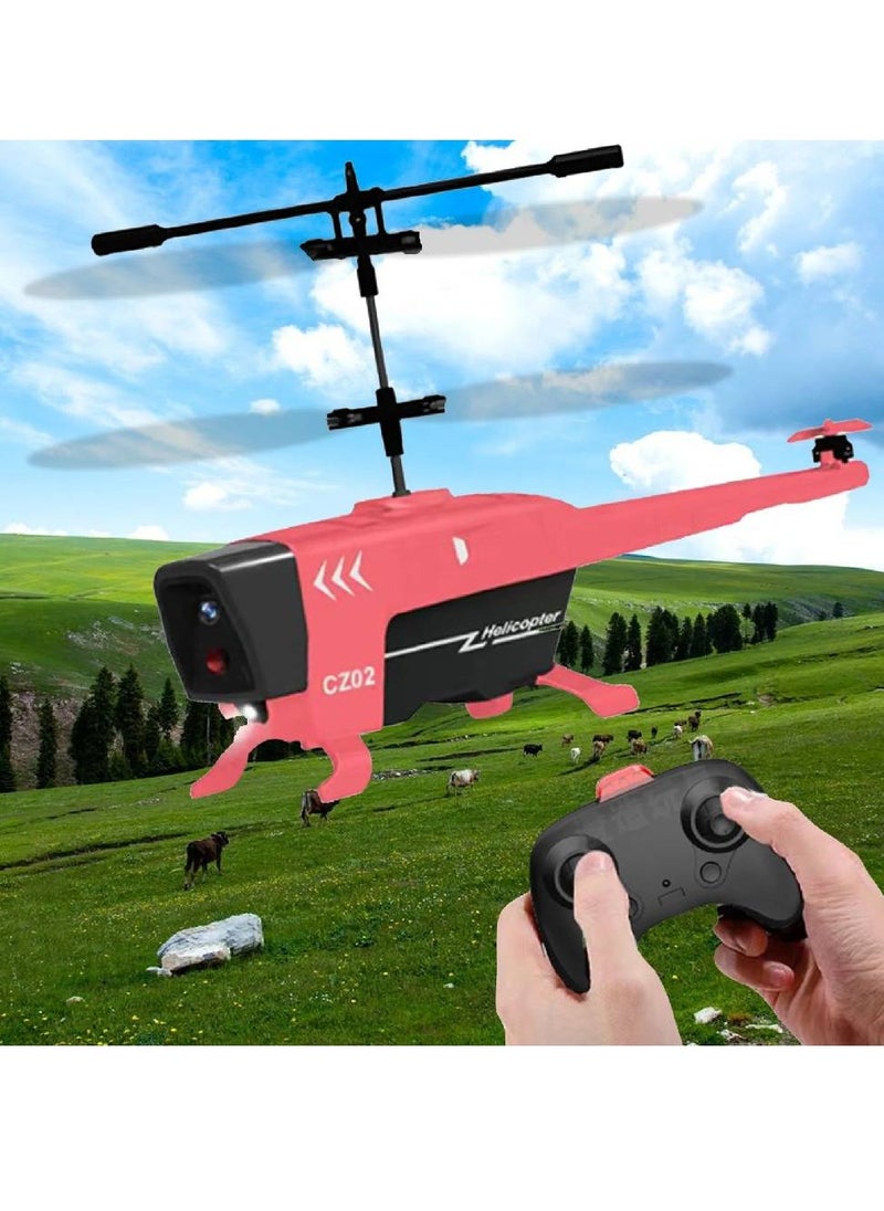 Remote Control Helicopter Kids Toys,3.5 Channel 2.4GHz Aircraft with Intelligent Obstacle Avoidance,One Key take Off Landing,LED Light,Stable Flight & Easy Control, Birthday Present for Boys Girls  - Image 2