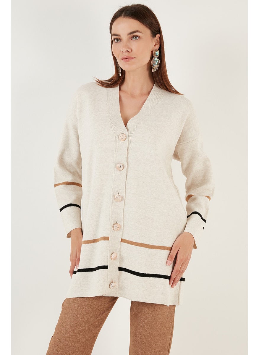 Lela V-Neck Buttoned Knitwear Cardigan Women's Cardigan 4615200  - Image 1