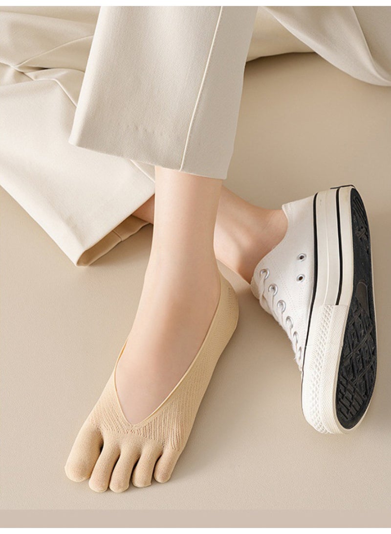 5PCS Toe Socks on-slip and Breathable Full Toe Yoga Socks for Women - Image 5