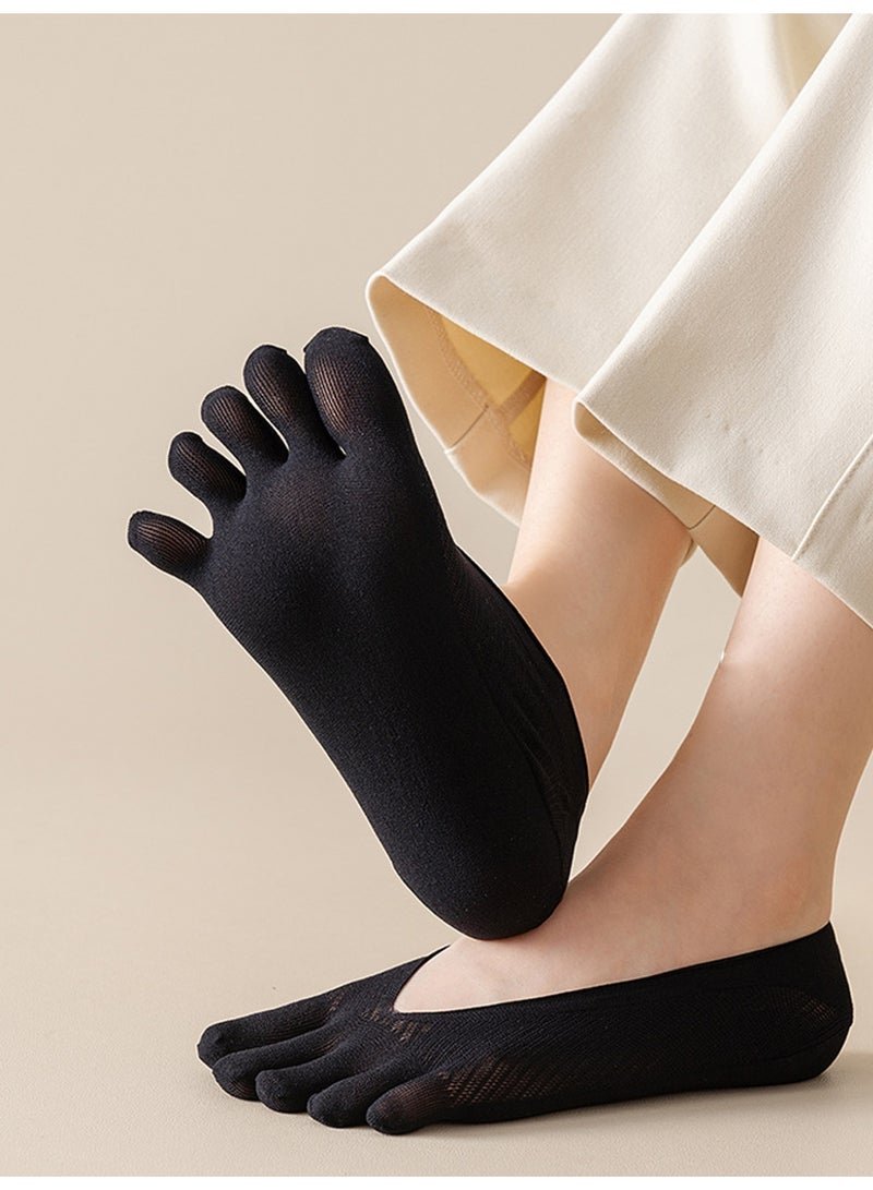 5PCS Toe Socks on-slip and Breathable Full Toe Yoga Socks for Women - Image 3