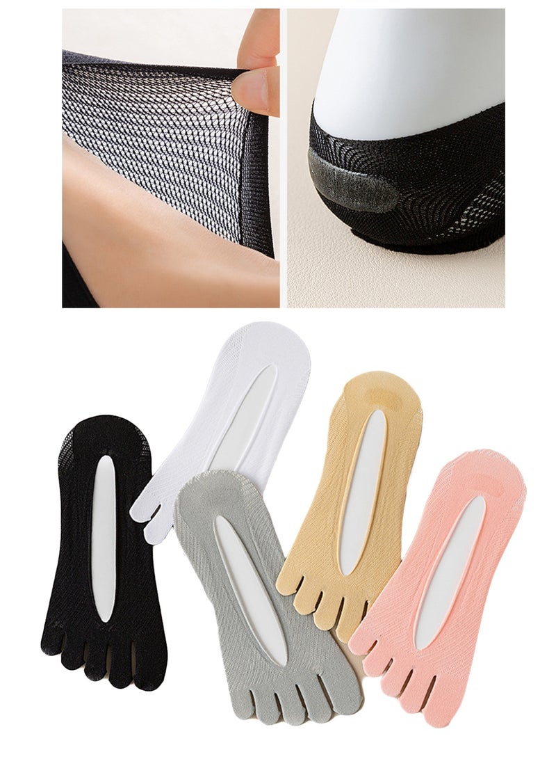 5PCS Toe Socks on-slip and Breathable Full Toe Yoga Socks for Women - Image 4