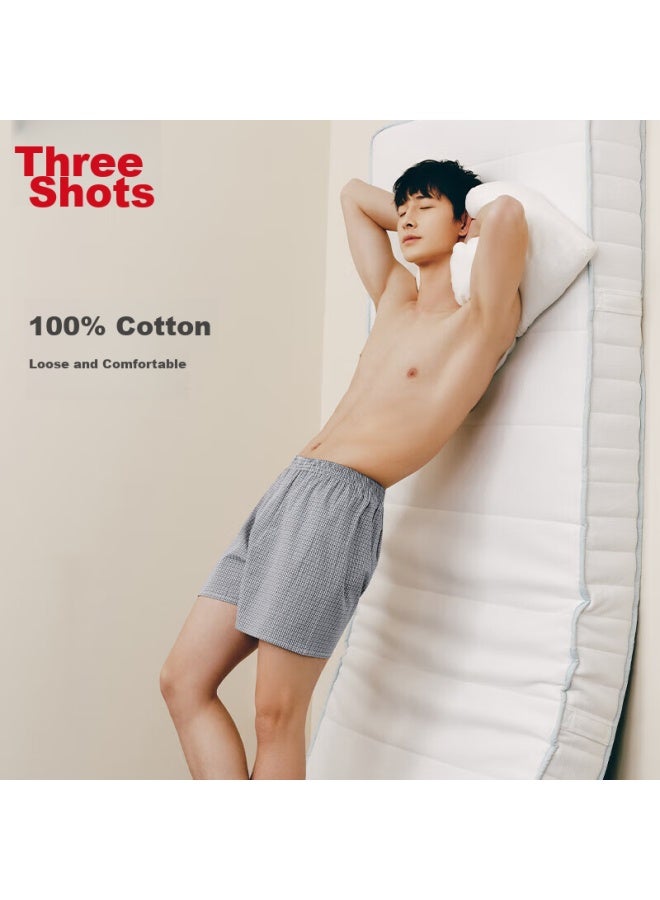 THREEGUN Sanqiang Men's Underwear, Loose-fitting Aro Pants, Large Size, Breathable And Comfortable Men's Shorts, 3-pack - Image 4