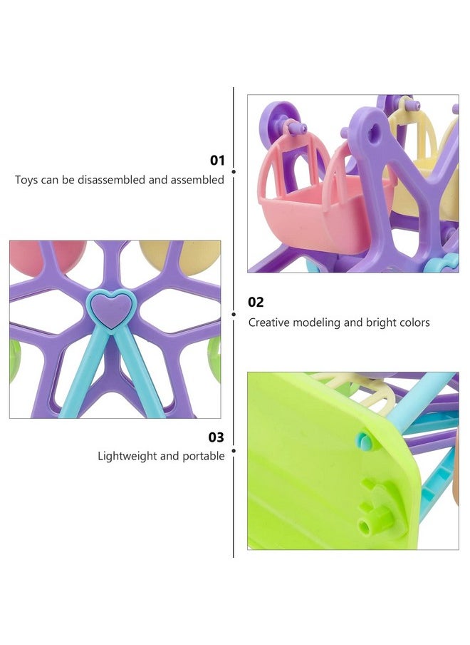Toyvian Toyvian Ferris Wheel Playset Toy Preschool Toy Ferris Wheels Toys Amusement Park Carnival Dolls Playset for Kid  - Image 5