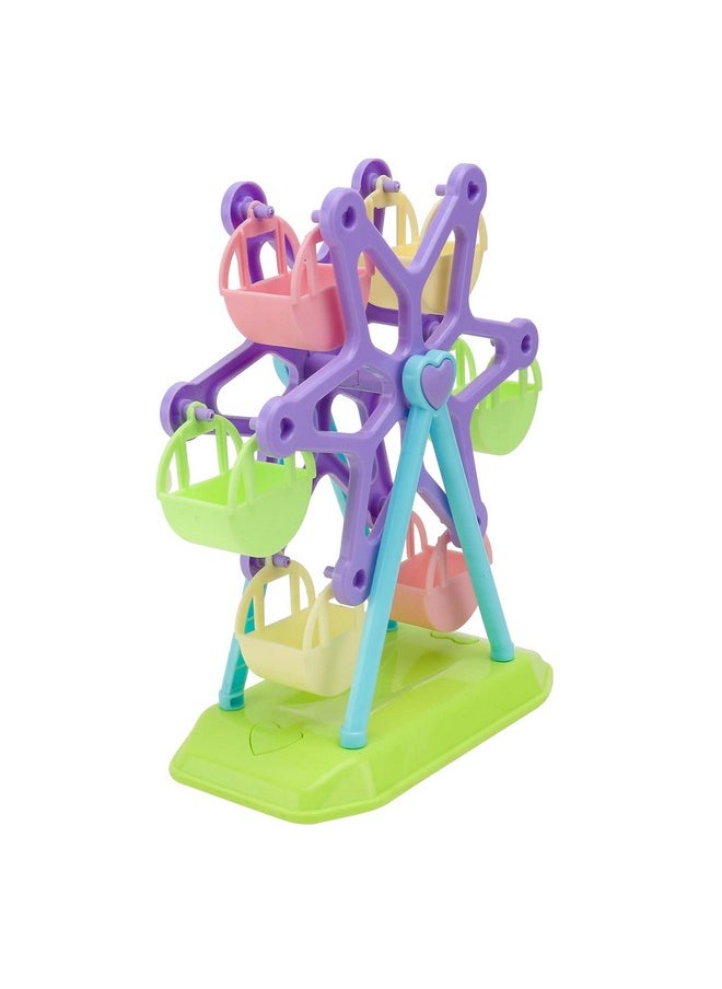 Toyvian Toyvian Ferris Wheel Playset Toy Preschool Toy Ferris Wheels Toys Amusement Park Carnival Dolls Playset for Kid  - Image 1