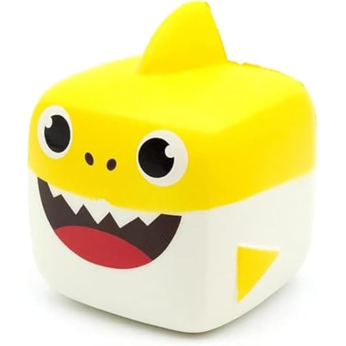 Baby Shark Decompression Toy Square Shark, Yellow