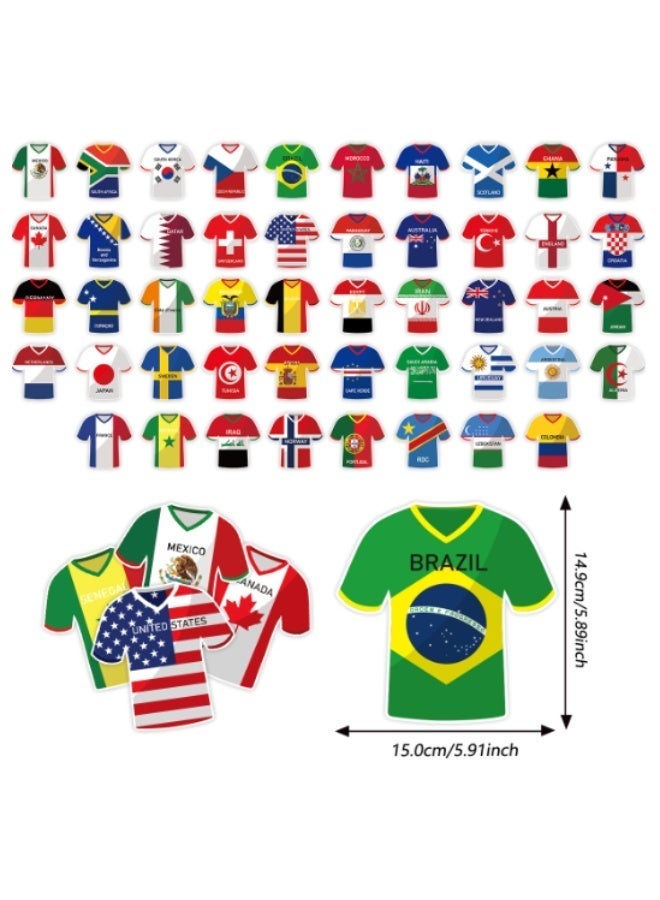 رايات كأس العالم 2026 – 48 علم دولة – زينة حفلات كرة القدم بطول 20 متراً، لافتة قماش مزدوجة الجوانب للحديقة والبار والمنزل – مستلزمات كأس العالم 26 - Image 3