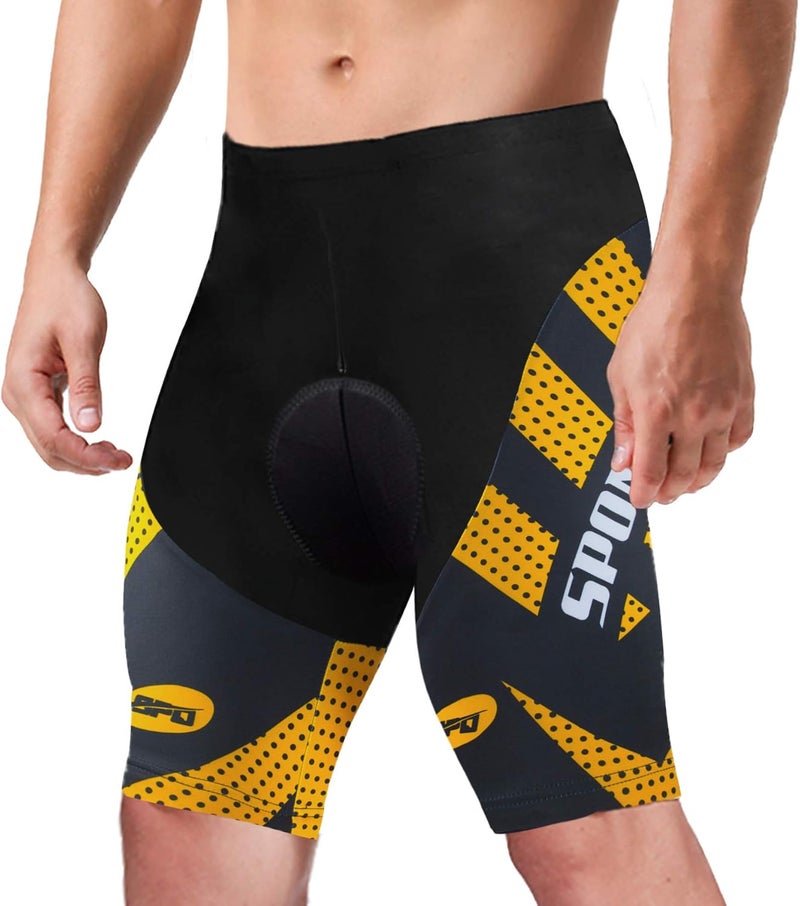 sponeed Men's Cycling Padded Shorts Men Bike Short Pants Cycle Spandex Tights Biking Wear - Image 1