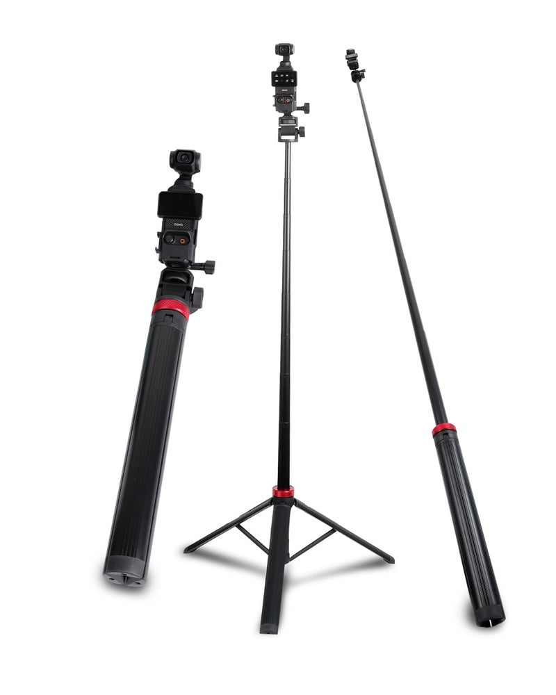 Leenconghui 80" Tripod & Selfie Stick for DJI Osmo Pocket 3ï¼ŒExpandable Selfie Stick Tripod Accessory for DJI Osmo Pocket3 - Image 1