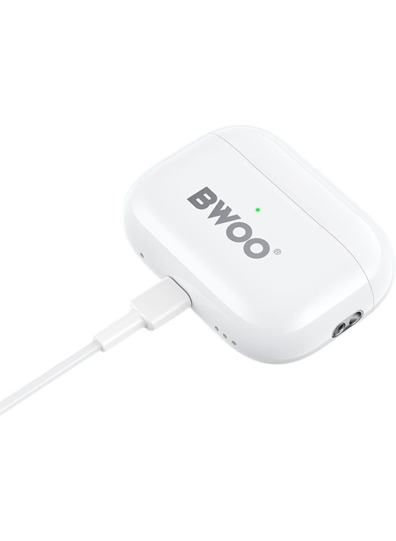 BW49 Wireless Earbuds Bluetooth 5.1, True Wireless Stereo Earphones with Built-in Microphone, 10M Range, Deep Bass Headphones for Android and iOS - Image 1
