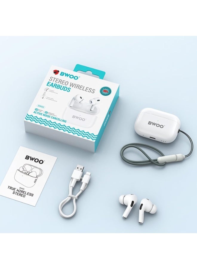 BW49 Wireless Earbuds Bluetooth 5.1, True Wireless Stereo Earphones with Built-in Microphone, 10M Range, Deep Bass Headphones for Android and iOS - Image 5