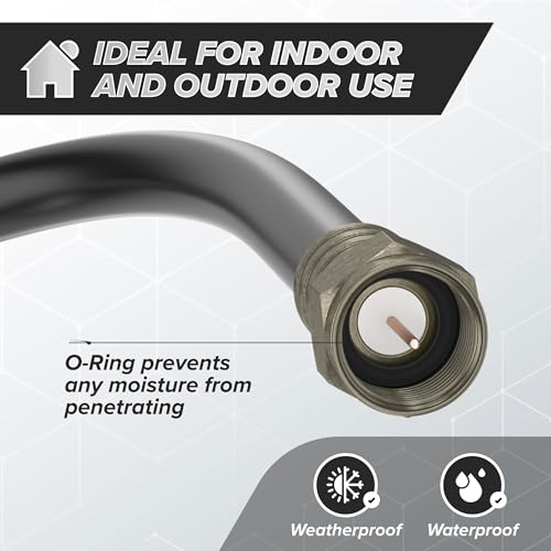 THE CIMPLE CO Coaxial Crimp Connector for RG6 Coax Cable, Radial Compression Connector, Includes O-Ring and Gel for Weather Tight Seal, Indoor and Outdoor Use (100 Pack) - Image 4