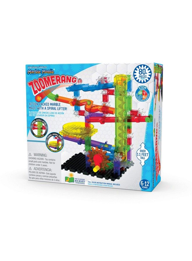 THE LEARNING JOURNEY : Techno Gears Marble Mania Zoomerang 2.0 (80+ Pcs) Marble Run For Kids Ages 6 And Up Award Winning Toys - Image 4
