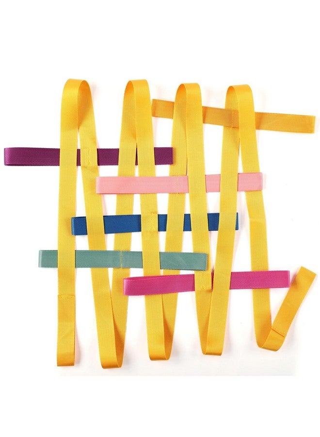 TecUnite تيك يونايت 2 حزمة حبل مشي قصير مع 12 مقبض حبل أمان خارجي لرعاية الأطفال لمرحلة ما قبل المدرسة للأطفال الصغار، 12 طفل 2 بالغين (لون لطيف) - Image 2