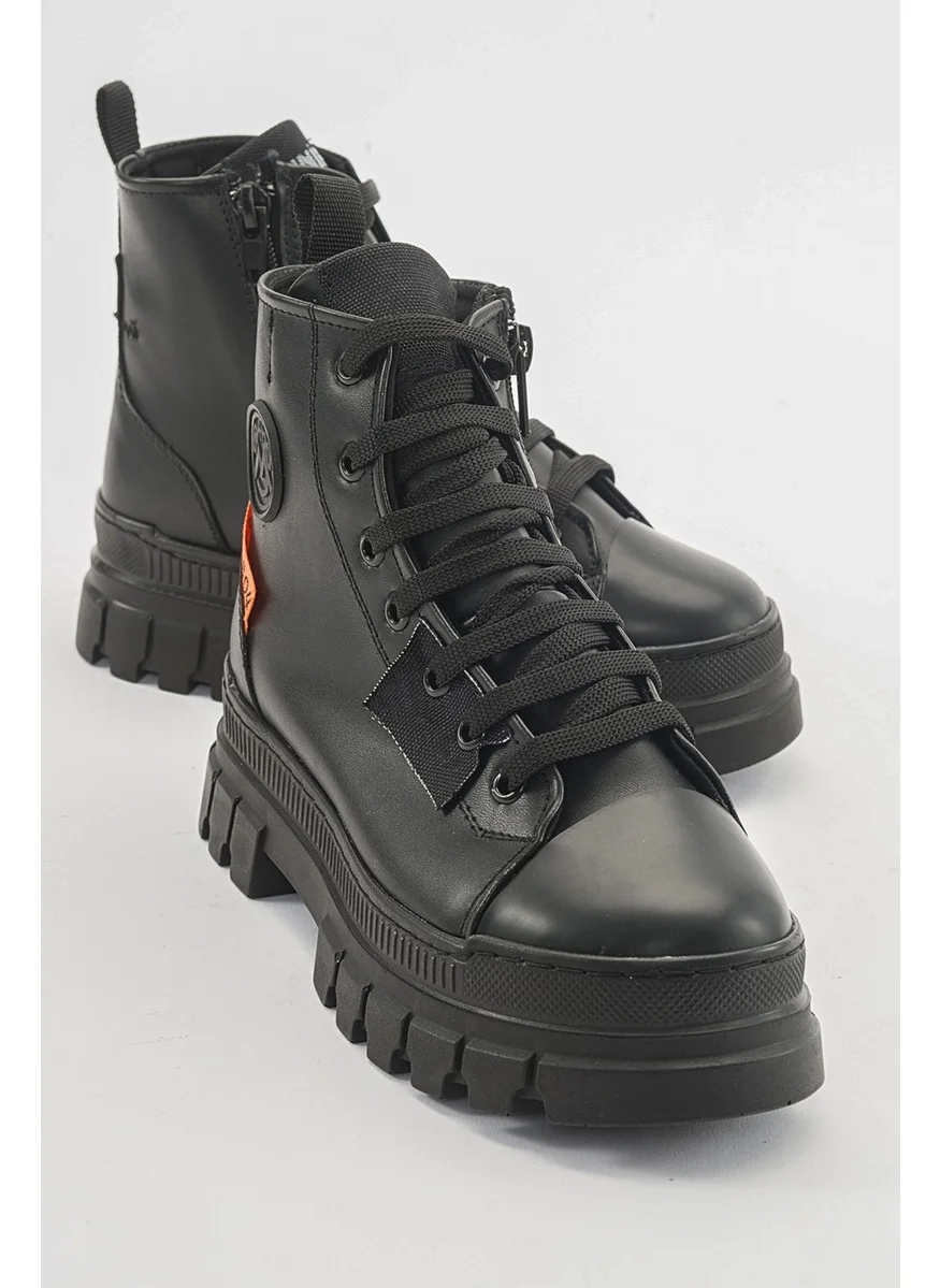 ام ان بي سي Girl Black Anatomical Casual Boots