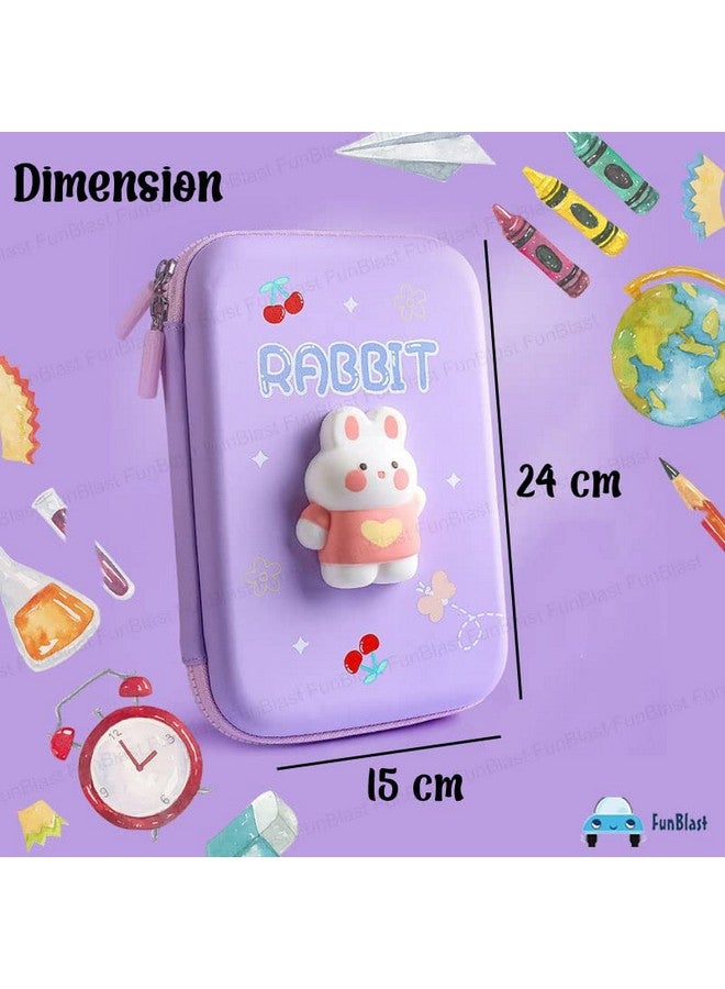 FunBlast Cartoon Theme Pencil Case - 3D Ethylene Vinyl Acetate (EVA)Pencil Case Pouch, Multipurpose Zipper Pencil Case for Kids, Pen and Pencil Bag for School Kids( Multicolour ) - Image 2