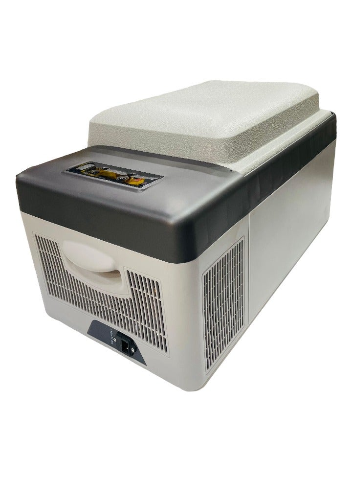 ROYAL - Portable Car Fridge 20 Liter with Compressor, Voltage AC (Adaptor): 100V-240V, 50-60Hz Voltage DC 12V/24V, Refrigerant: R134a(24g) (YHC20) (Black and Off-white) - Image 2