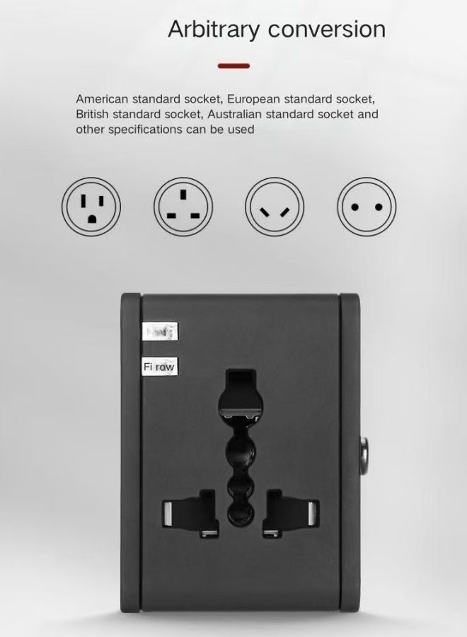 Multi-functional travel adapter, universal plug converter, all-purpose European-US socket adapter - Image 1
