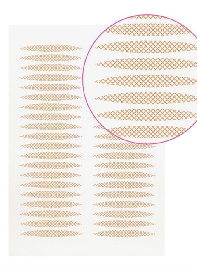 UPSTORE 800 Pcs Makeup Breathable Lace Eyelid Tape-Big Eye Decoration Invisible Double Fold Eyelid Shadow Sticker - Image 1