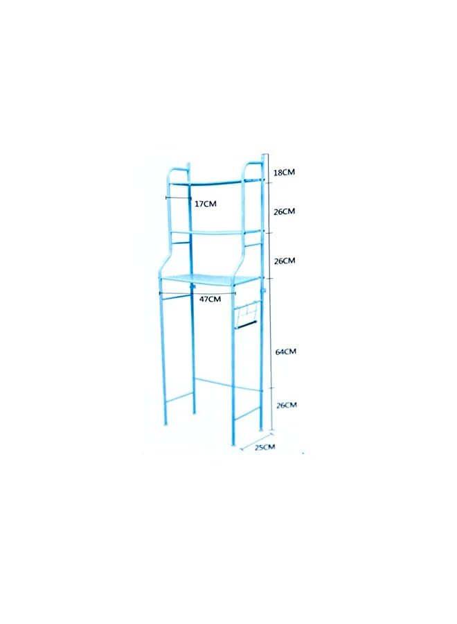 Raxoom Storage Metal Rack 3-Layer, Use Shower, Toilet, Bathroom & Washing Machine Storage Rack - Image 3