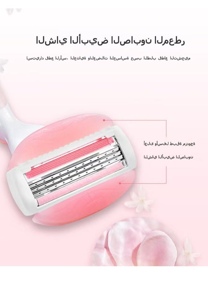 Venus Gillette Venus Triple Blade Razor Refills with White Tea Scent- 4 package * 3 blades-for a Luxurious Shaving Experience，no handle included  - Image 2