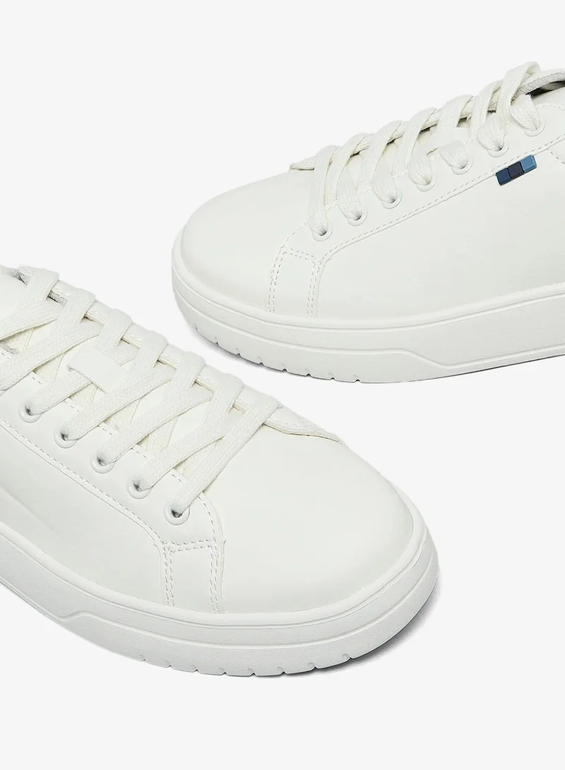 R&B Solid Lace Up Sneakers