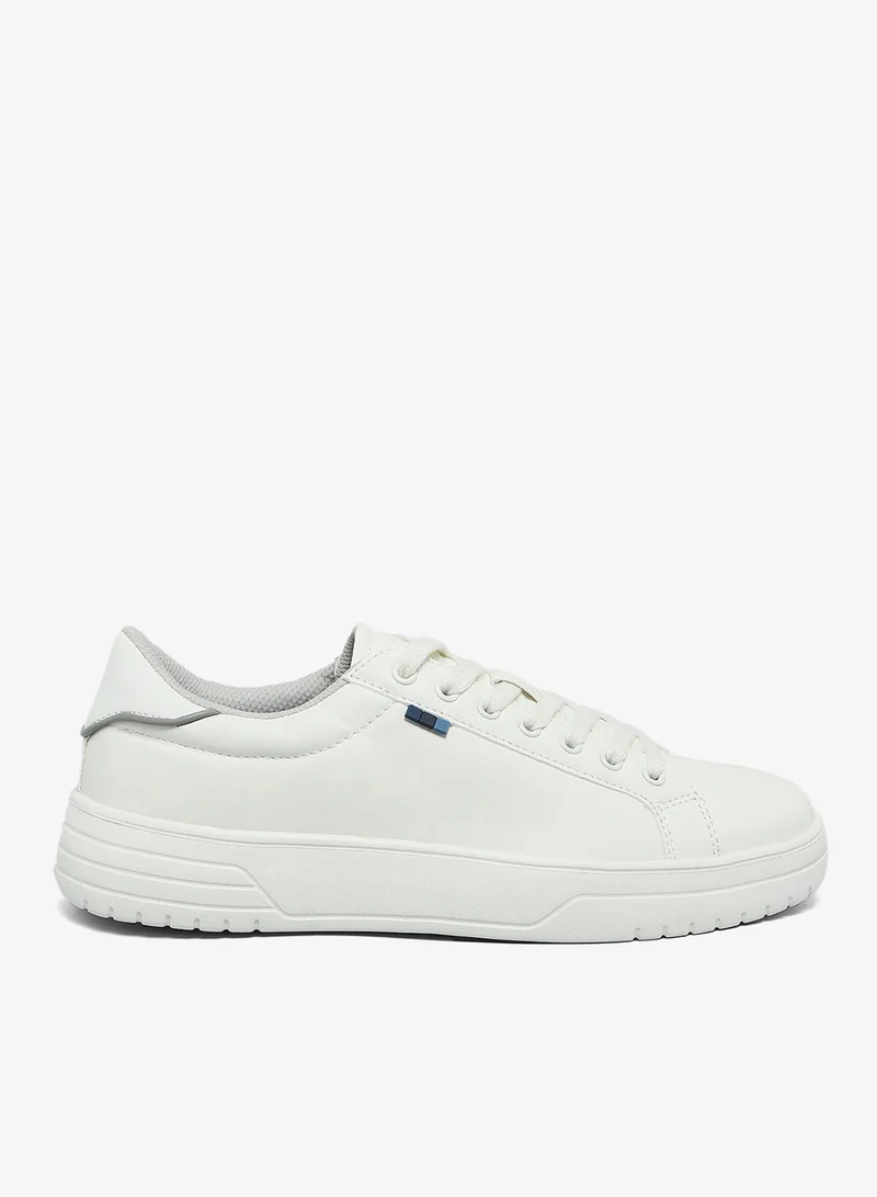 R&B Solid Lace Up Sneakers