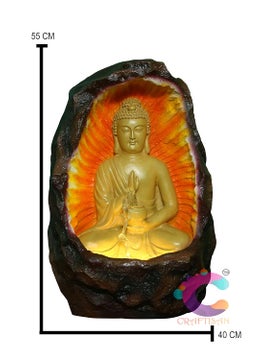CRAFTISAN Craftisan Buddha Water Fountain for Home DcorOfficeIndoor OutdoorGardenPuja RoomVaastu White  - Image 5