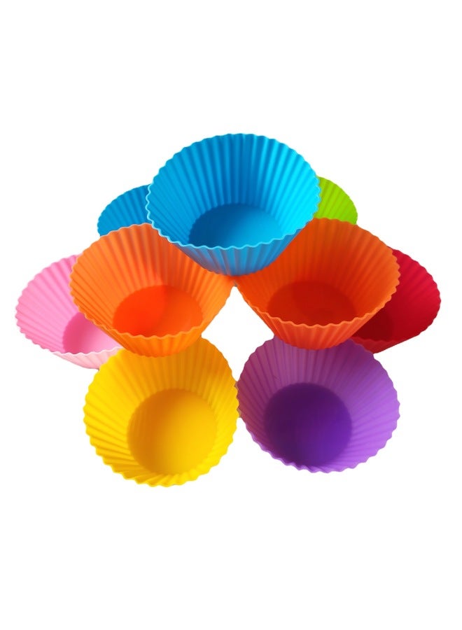 Silicone Muffin Cups Round Cake Cups Silicone Pudding Cake Mold Egg Tart Mold 7g/6g - Daily Tableware Baking Tools-Specifications:6 Grams-Color:Dark Blue - Image 5