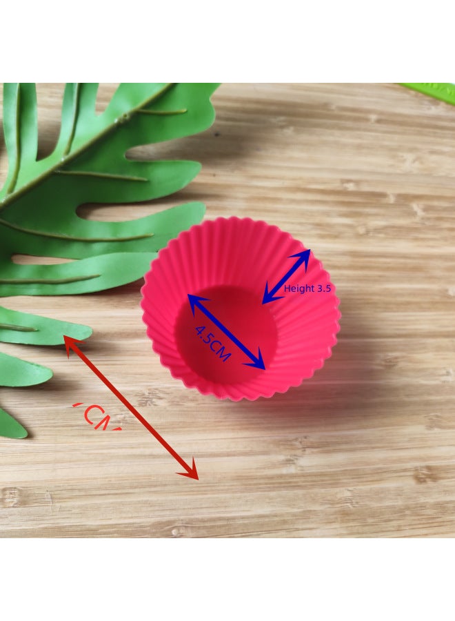 Silicone Muffin Cups Round Cake Cups Silicone Pudding Cake Mold Egg Tart Mold 7g/6g - Daily Tableware Baking Tools-Specifications:6 Grams-Color:Dark Blue - Image 3