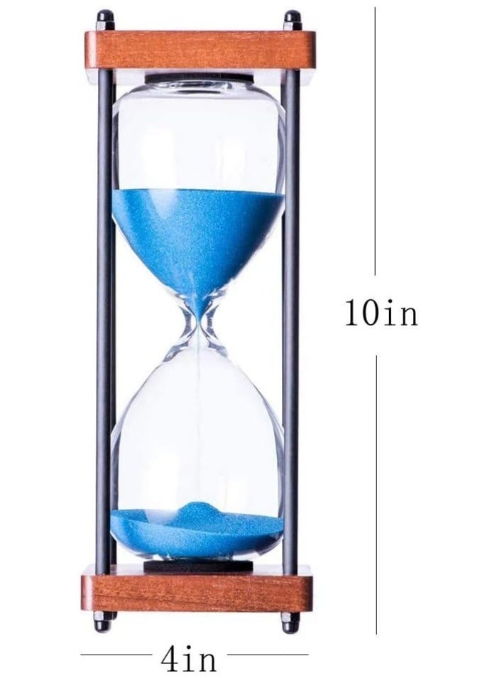 Large Hourglass Timer 60 Minute, Decorative Wooden Sandglass  - Image 3