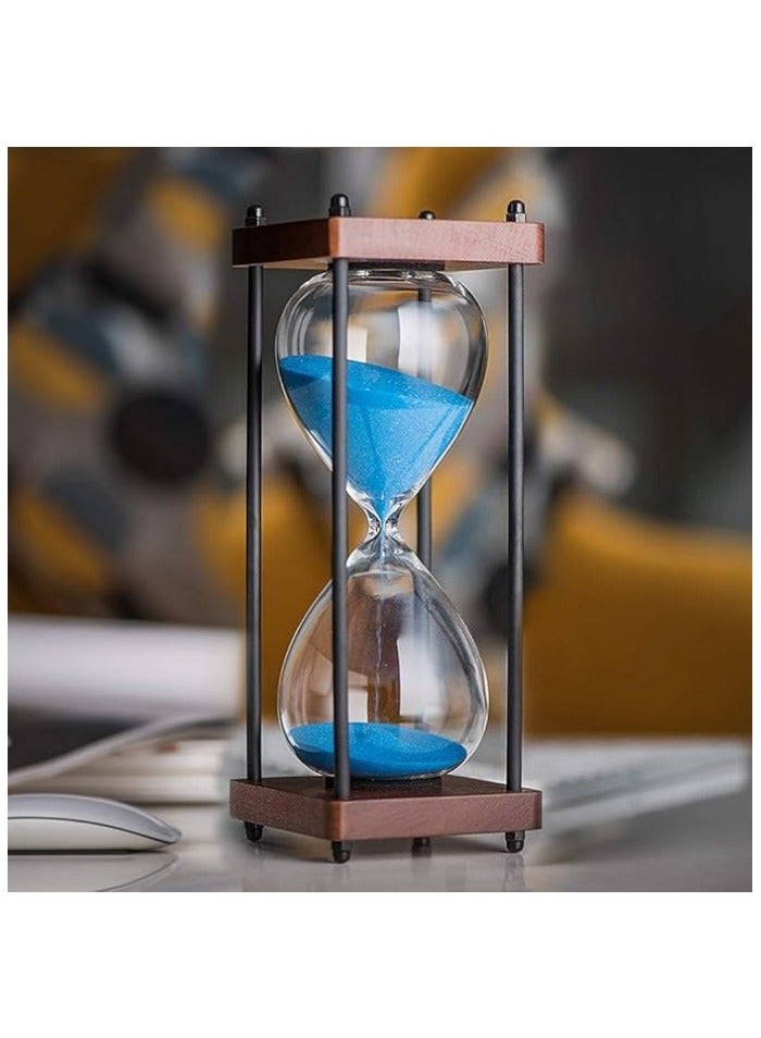 Large Hourglass Timer 60 Minute, Decorative Wooden Sandglass  - Image 2