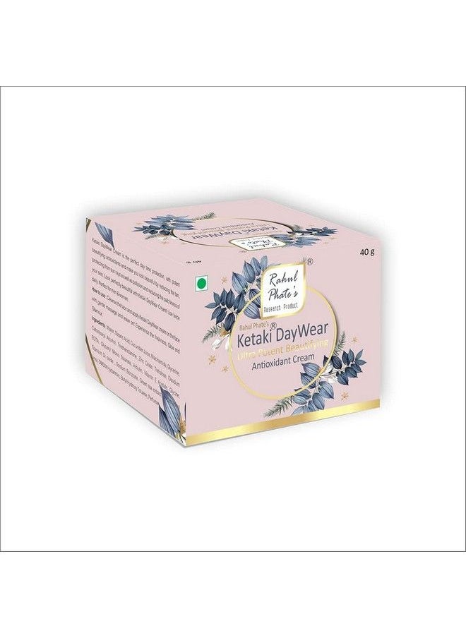 Rahul Phate's Research Product Ketaki Day Wear Ultra Potent Beautifying Antioxidant Face Cream ; For Moisturizing Nourishing & Hydrated Skin ; For All Skin Types ; 40G  - Image 1