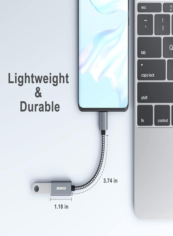 BENFEI USB C to USB 3.0 Adapter, 2 Pack USB C to A Male to Female Adapter Compatible with iPhone 15 Pro/Max, MacBook Pro/Air 2023, iMac, S23, XPS 17 - Image 5