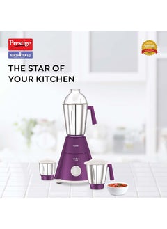 PRESTIGE Prestige Nakshatra V2 550W Mixer Grinder with 3 Stainless Steel Jars(Purple, Dome Lid, Aluminium Jar Base)  - Image 2