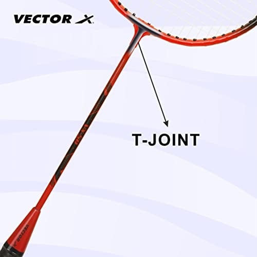 Vector X VXB-50 T-Joint Alloy Steel Badminton Racquet - Image 5
