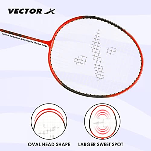 Vector X VXB-50 T-Joint Alloy Steel Badminton Racquet - Image 2