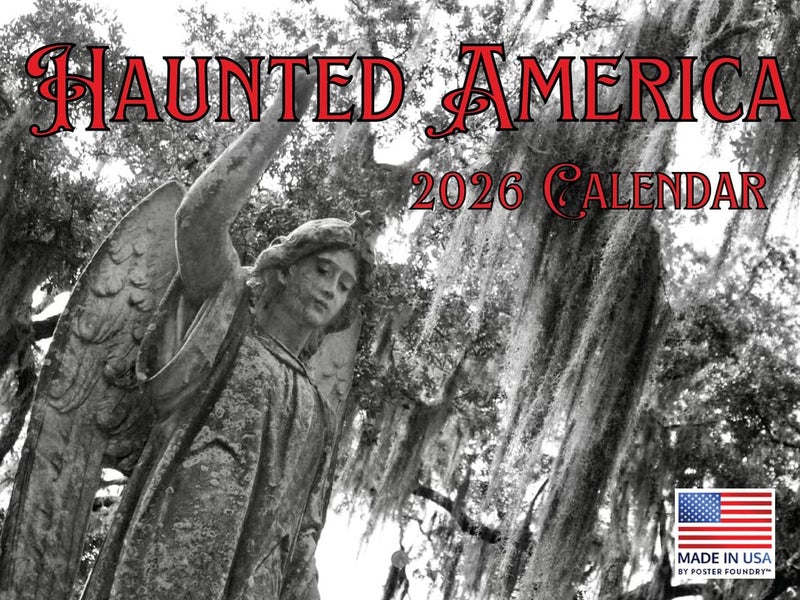 Poster Foundry Haunted America Calendar 2026 Monthly Wall Calender 12 Month | American Made In The USA - Image 1