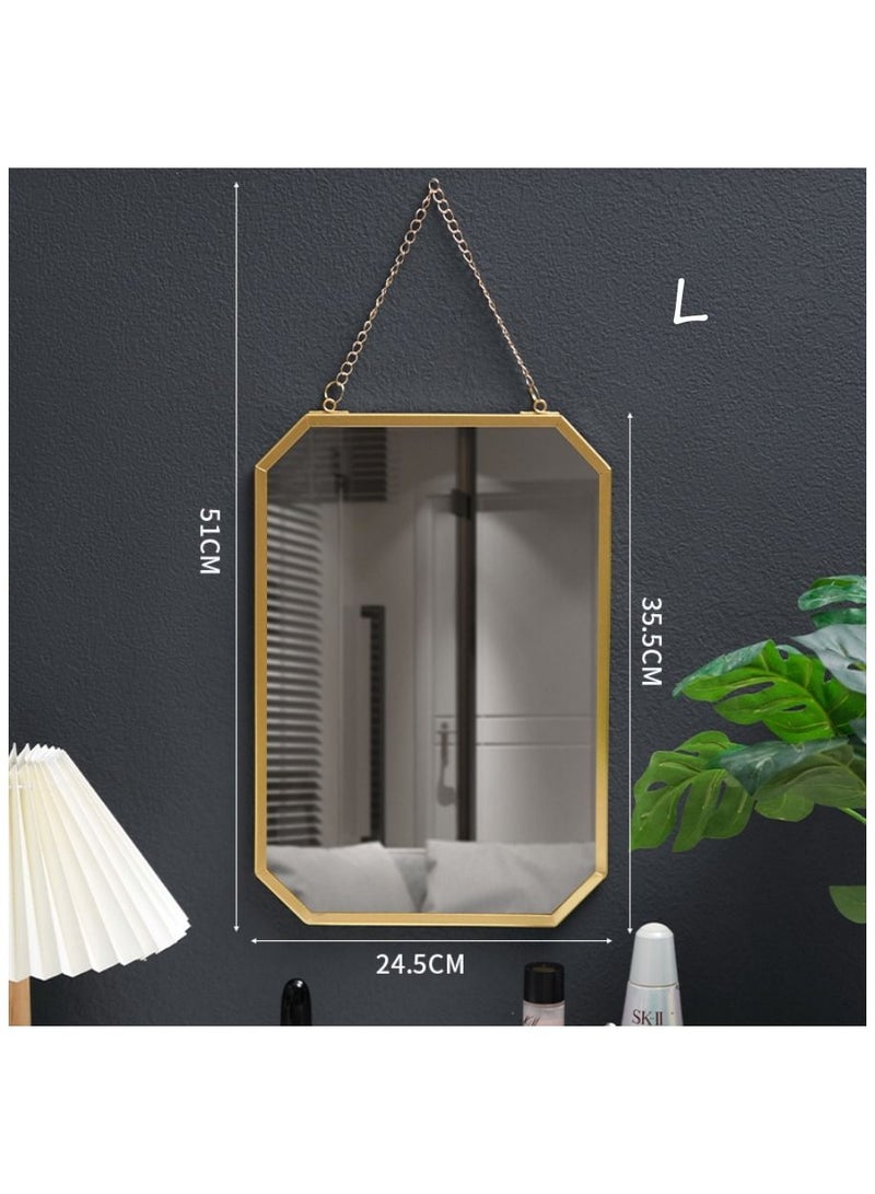 1 Piece Wall Mounted Bathroom Mirror Makeup Mirror Home Decor Mirror S\L  - Image 4