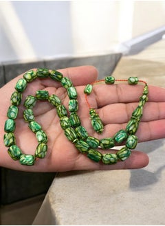 Personal Touch French Galalith Prayer Beads For Men 33 Beads Size 8mm x 11mm  - Image 2
