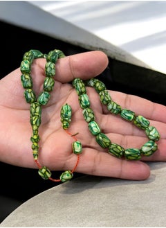 Personal Touch French Galalith Prayer Beads For Men 33 Beads Size 8mm x 11mm  - Image 3
