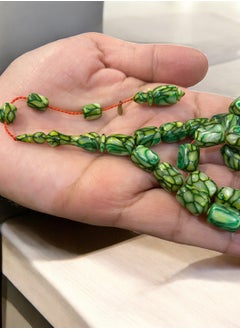 Personal Touch French Galalith Prayer Beads For Men 33 Beads Size 8mm x 11mm  - Image 5