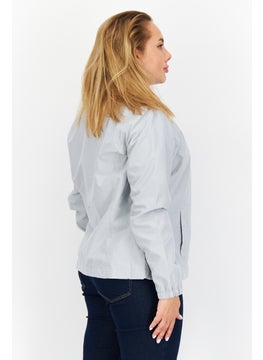 Greg Norman Women Brand Logo Softshell Jacket, Grey  - Image 3